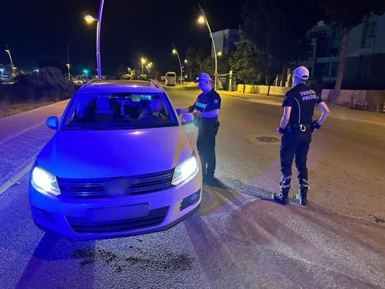 Kemerde trafik denetimi; 674 sürücü ve yolcuya ceza yazıldı