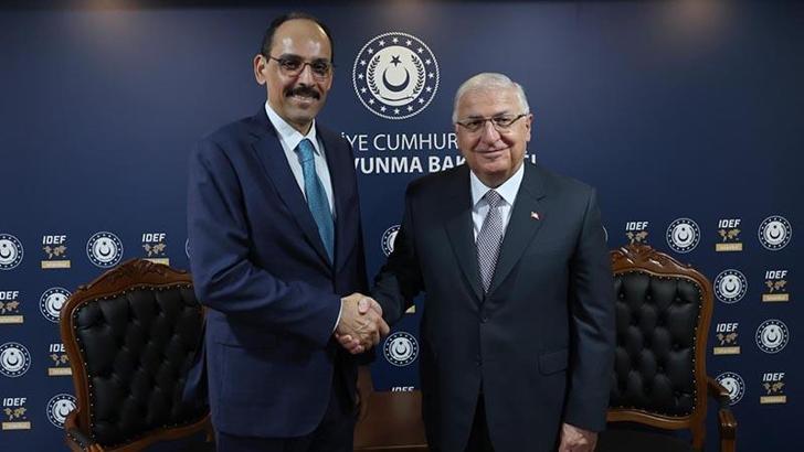 Bakan Güler ile Milli İstihbarat Teşkilatı Başkanı Kalın bir araya geldi