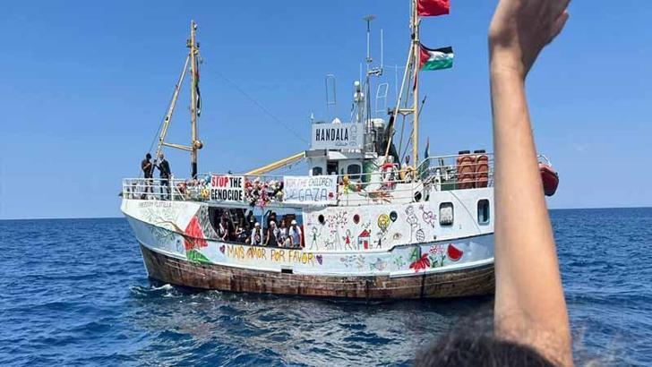 Gazze'ye yardım için yola çıkan Handala gemisiyle yeniden iletişim sağlandı