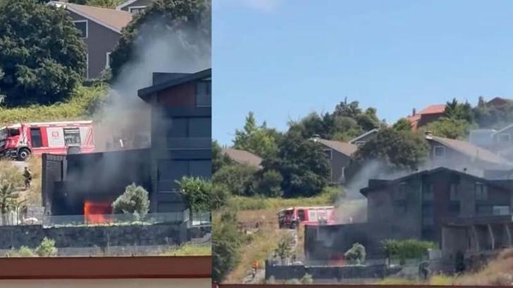 Sarıyer'de villada yangın