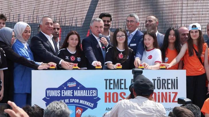 Bakan Bak temel atma töreninde konuştu: Sporun gücünü kullanmamız lazım