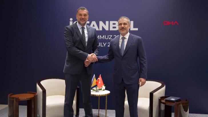Bakan Hakan Fidan, Bosna-Hersek Dışişleri Bakanı Konakoviç ile bir araya geldi