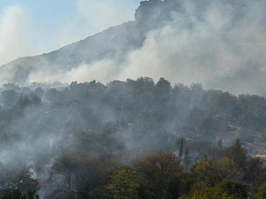 Diyarbakır'da örtü yangını