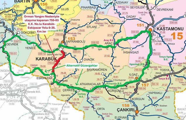 Karabük'teki orman yangınlarında 4'üncü gün/ Ek fotoğraf