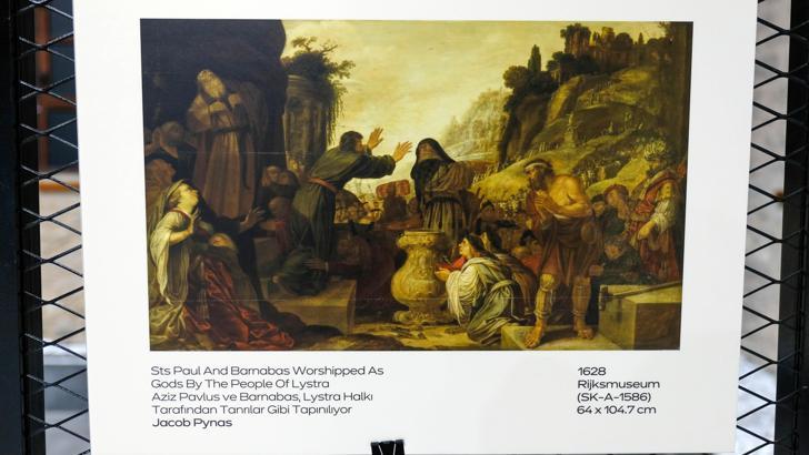 Orta Çağ ressamlarının tuvale aktardığı Lystra eserleri sergiye çıktı