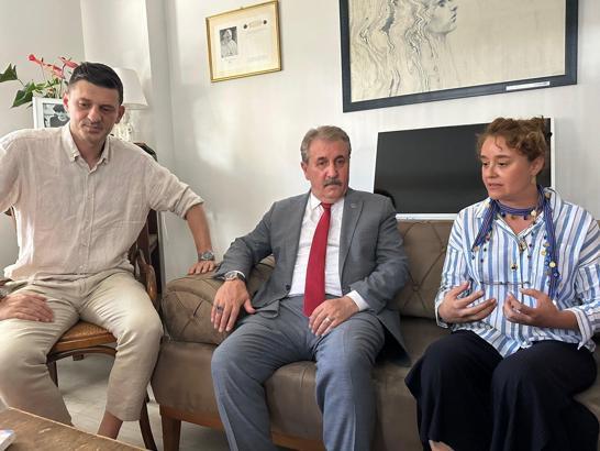 BBP Genel Başkanı Mustafa Destici’den Ahmet Minguzzi’nin ailesine ziyaret