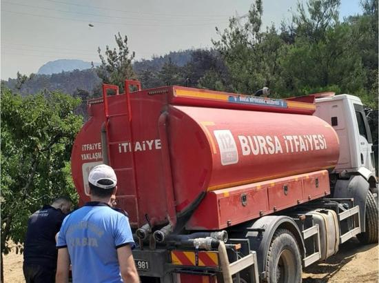 Bursa’daki yangın bölgesi dronla görüntülendi; tahliye edilen mahallelere dönüş başladı (6)