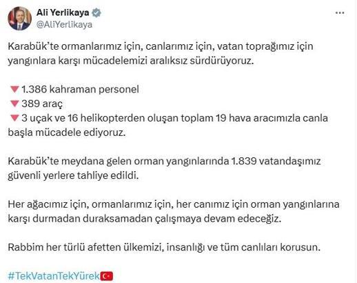 Karabük'teki orman yangınları 5'inci günde (4)