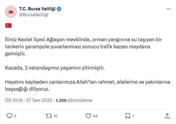 Bursa’daki yangın bölgesi dronla görüntülendi; 3 ölü (16)