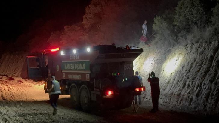 Manisa’da orman yangını büyümeden söndürüldü