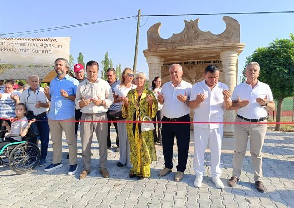 Safiye Soyman, vefat eden oğlu adına çeşme yaptırdı
