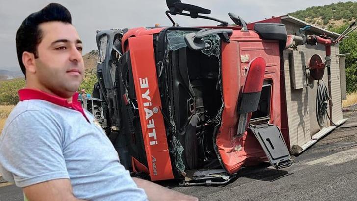 Diyarbakır'da yangına giden itfaiye aracı devrildi: 1’i ağır, 3 yaralı