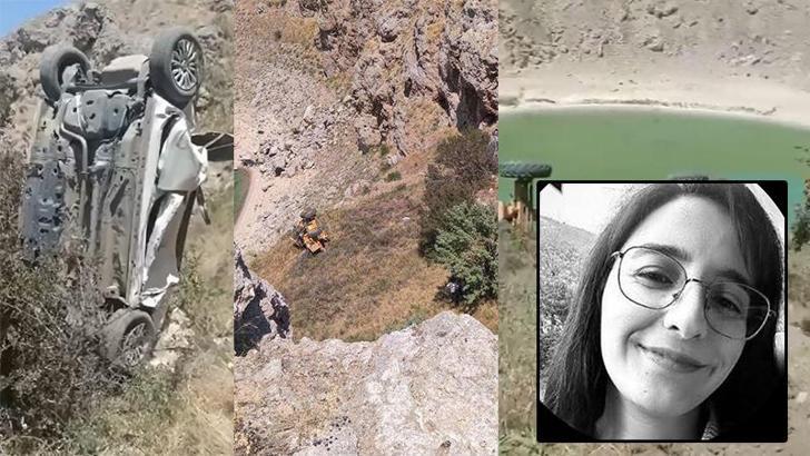 Freni çekilmeyen greyder, otomobili uçuruma sürükledi: 1 ölü, 1 yaralı