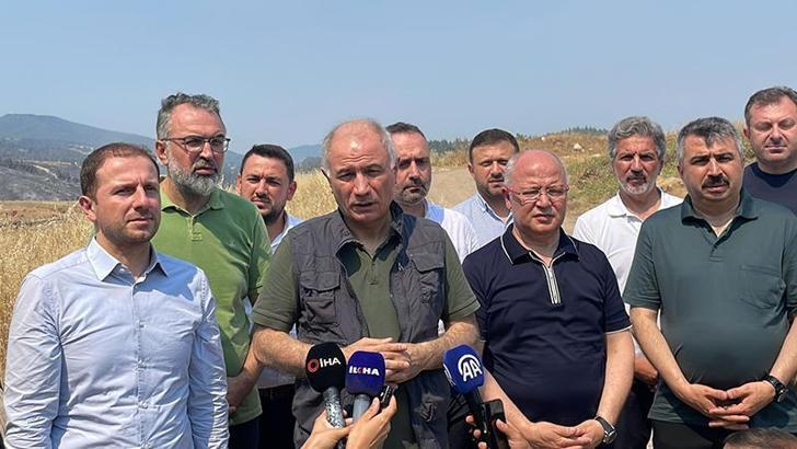 Efkan Ala: Kestel-Gürsu bölgesinde yangın büyük oranda kontrol altında