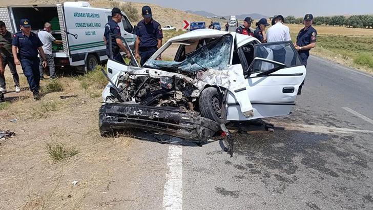 Otomobille kamyonet çarpıştı: 1 ölü, 3 yaralı
