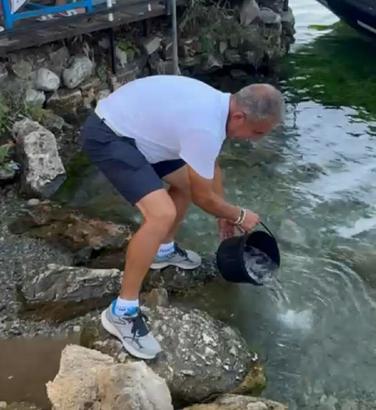 Muğla'da Kadın Azmağı'na 35 bin levrek bırakıldı