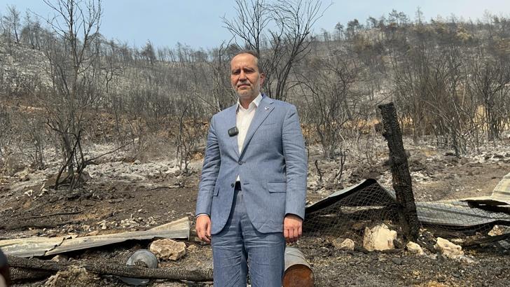 Erbakan: Türkiye'nin 25 bölgesinde birden yangınların olması bizleri şüphelendirmektedir