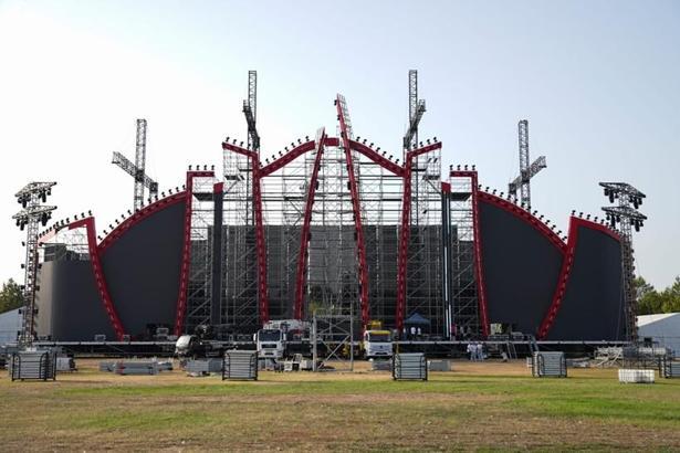 İstanbul - Jennifer Lopez'in İstanbul'da konser vereceği sahne görüntülendi