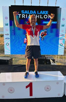 Salda Gölü’nde ilk triatlon heyecanı; ‘Demir Adam’ zirvede