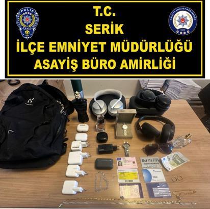 Uyuşturucu hükümlüsü hırsızlıktan yakalandı