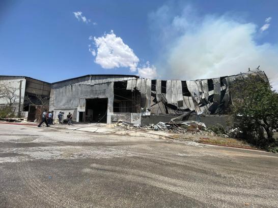 Gaziantep'te halı fabrikasında yangın (2)