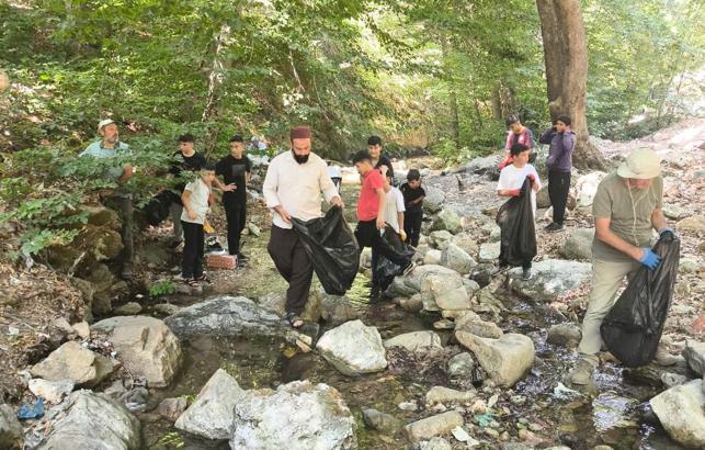 Gaziantep’te Huzurlu Yaylası’nda çevre temizliği etkinliği