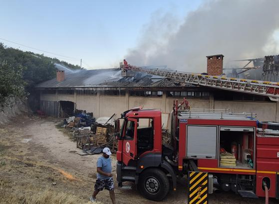 Eğirdir'de korkutan yangın