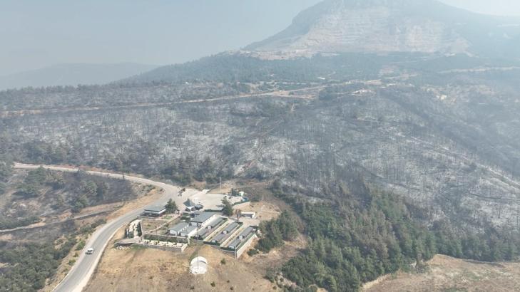 Bursa’da yanan ormanlar dronla görüntülendi; soğutma çalışmaları sürüyor