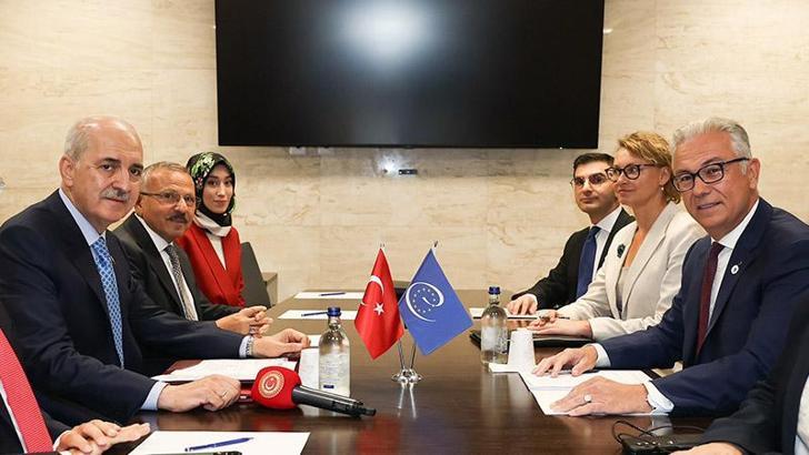 TBMM Başkanı Kurtulmuş, AKPM Başkanı Rousopoulos ile görüştü