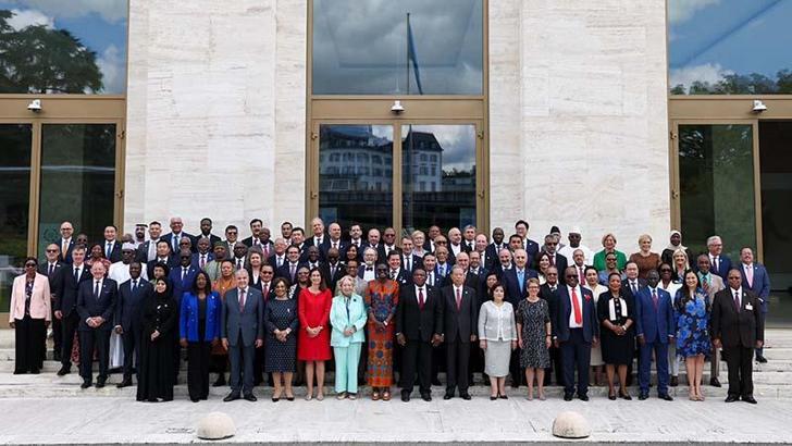 TBMM Başkanı Kurtulmuş, 6’ncı Dünya Parlamento Başkanları Konferansı aile fotoğrafında yer aldı