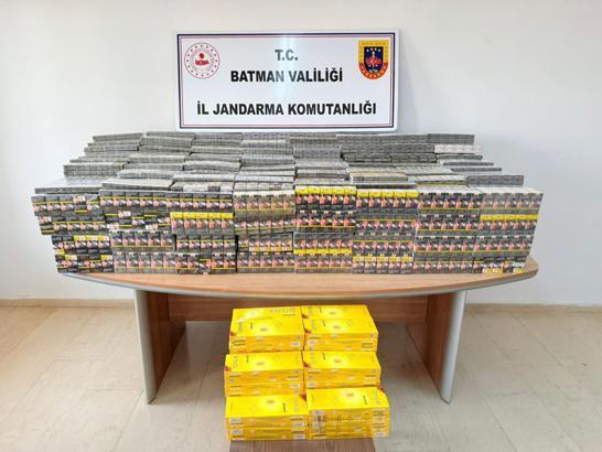 Batman'da 8 bin 940 paket kaçak sigara ele geçirildi
