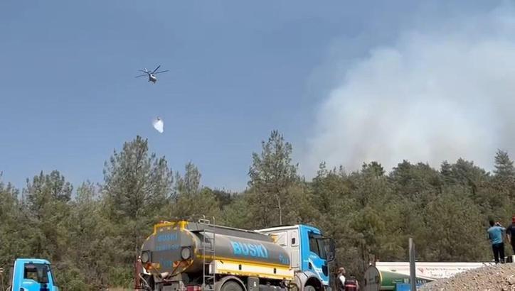 Bursa'da yanan ormanlar dronla görüntülendi; soğutma çalışmaları sürüyor (6)