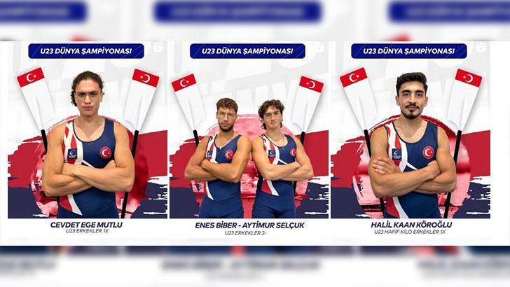U23 Dünya Şampiyonası’nda 4 Türk kürekçi altın madalya kazandı