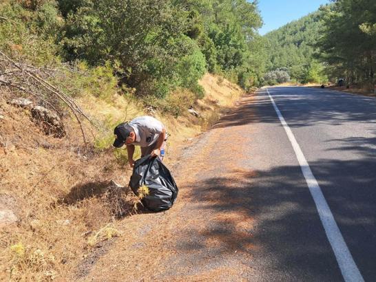 Bodrum'da yangınların önüne geçmek için ormanlarda temizlik çalışması