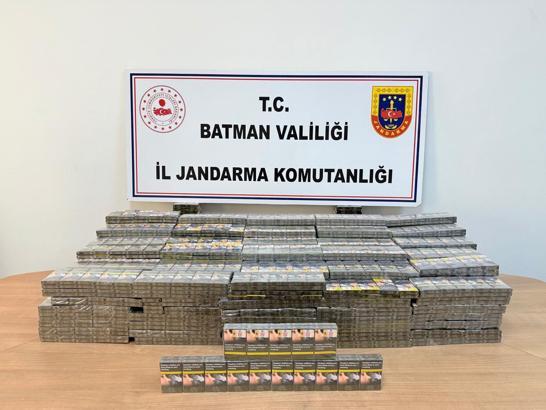 Batman'da bin 688 paket kaçak sigara ele geçirildi