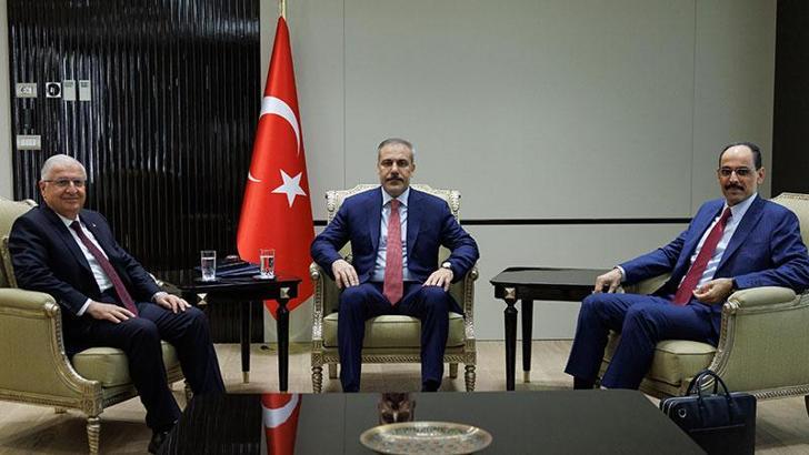Bakan Fidan, MİT Başkanı Kalın ve Bakan Güler ile görüştü
