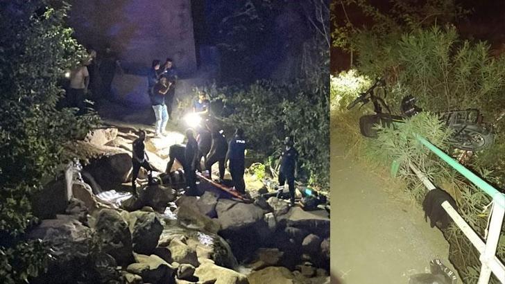 Osmaniye’de elektrikli bisiklet köprüden düştü: 1 ölü, 1 yaralı