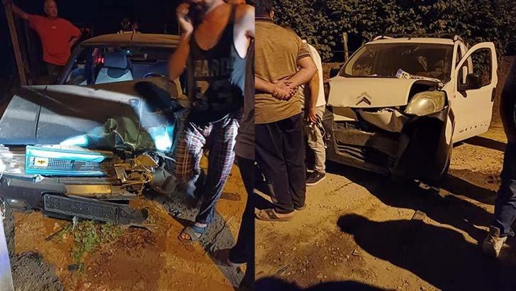 Jandarmadan kaçarken otomobille kaza yaptılar; 3 yaralı