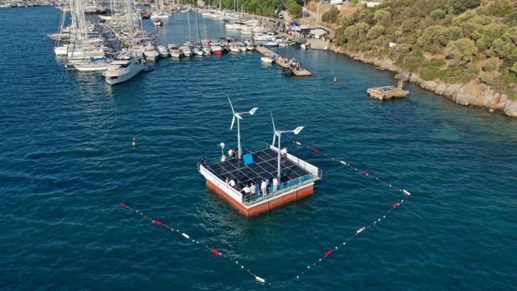 Bodrum'da 'Yüzer Deniz Suyu Arıtma Platformu' tanıtıldı