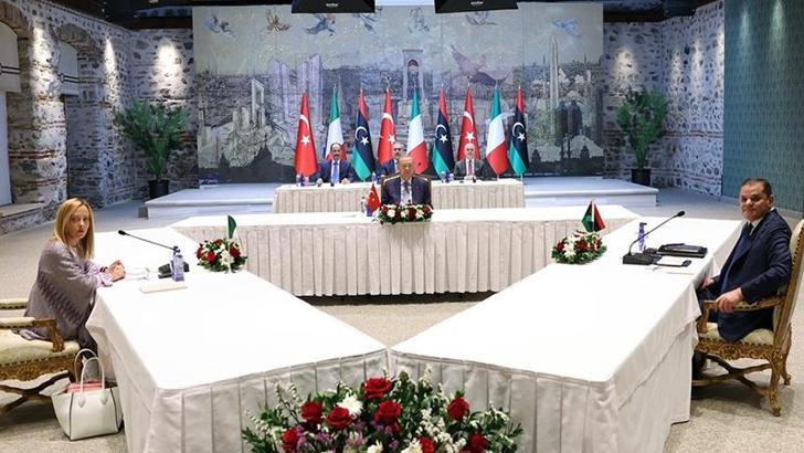 Cumhurbaşkanı Erdoğan, Meloni ve Dibeybe görüşmesi sona erdi