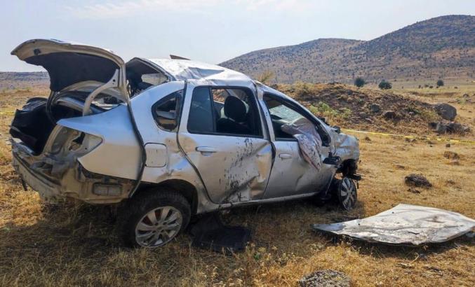 Ankara'da şarampole devrilen otomobilin sürücüsü öldü