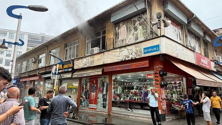 Rize’de elektrik dağıtım şirketinin ofisi yandı