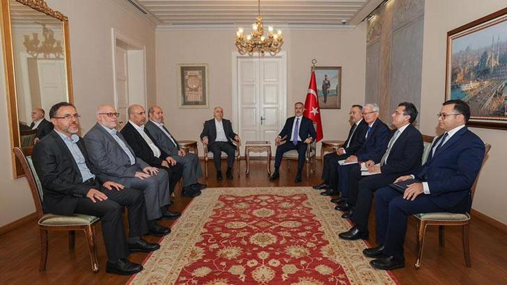 Bakan Fidan, Hamas Şura Meclisi Başkanı Derviş ile bir araya geldi