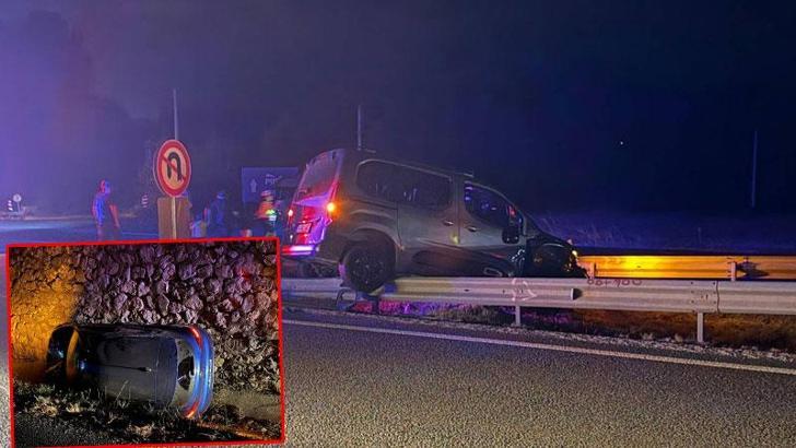 Bursa'da otomobil ile hafif ticari araç çarpıştı; 3 yaralı