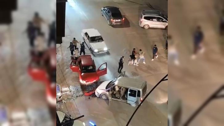 Malatya'da kaza sonrası yaşanan kavgaya biber gazlı müdahale; olay kamerada