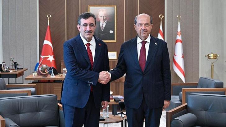 Cumhurbaşkanı Yardımcısı Yılmaz, KKTC Cumhurbaşkanı Tatar ile görüştü