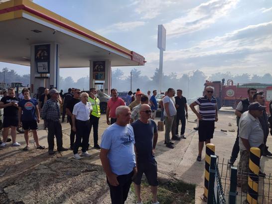 Keşan’da anız yangını; akaryakıt istasyonu ve ormana sıçramadan söndürüldü