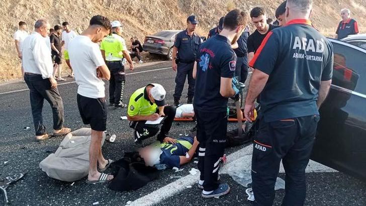 Elazığ’da otomobiller çapıştı: 1’i ağır, 6 yaralı