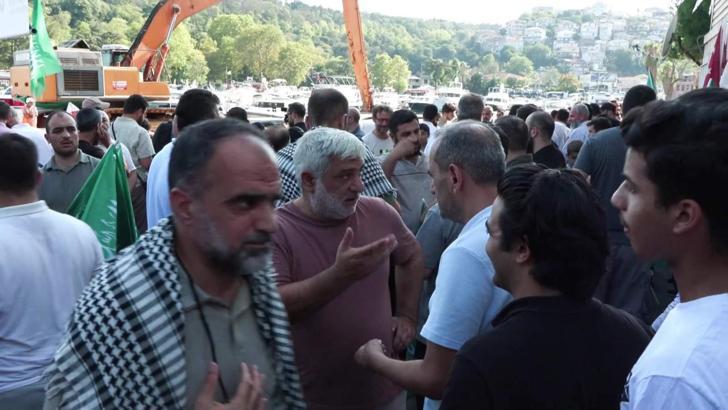 İstanbul - İsrail'in Gazze'deki saldırılarını protesto eden grup ABD Konsolosluğu'na yürüdü