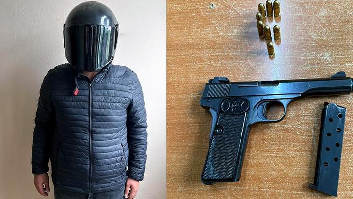 Birlikteliklerine karşı çıkan sevgilisinin ailesine silahlı saldırıya giderken yakalandı